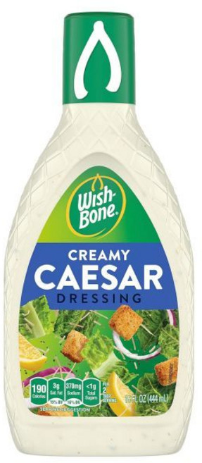 드레싱 소스 샐러드 위시본 크리미 시저 15 FL OZ, 1개, 444ml