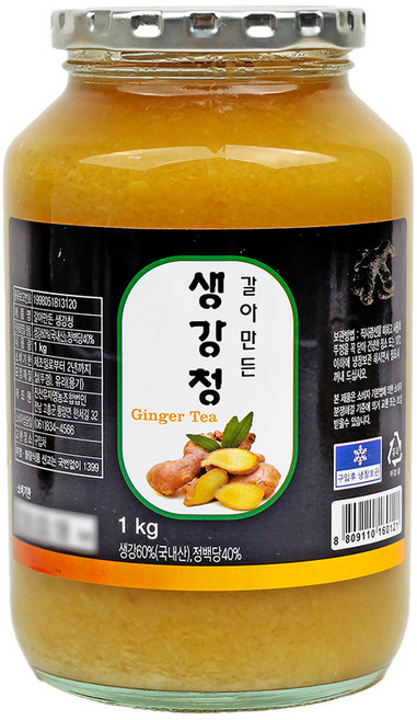 국내산 생강을 그대로 갈아넣은 생강청 생강차, 1개, 1개입, 1kg
