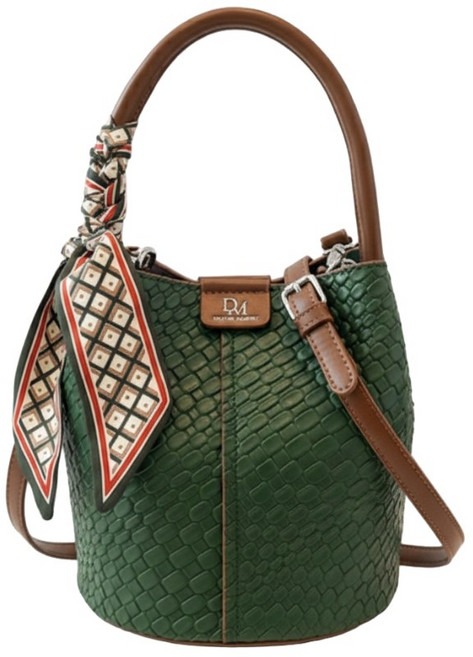 여성 입체 교차 가죽 버킷백 트렌디 숄더백 데일리 가방 크로스백