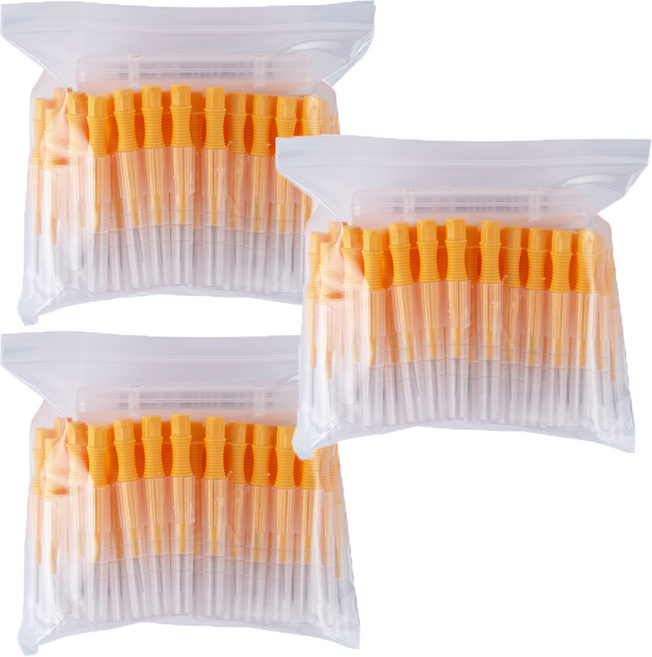 neW 메디메이트 치간칫솔 I형 노랑 0.8mm ss 150p + 휴대용기 3p, 1세트