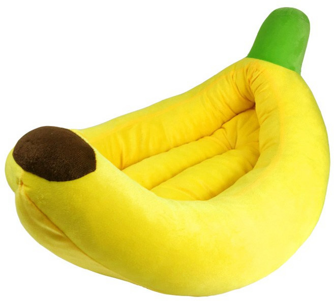 UNDERDOG 바나나 강아지 방석, 1개
