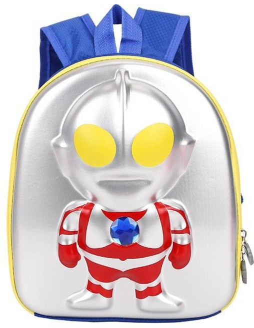 超級飛俠 兒童書包, 1個, 藍色3D奧特曼加長版