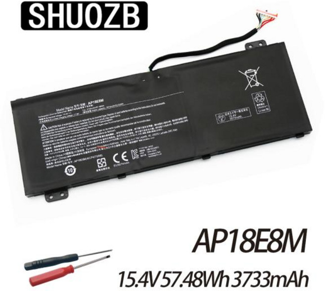 에이서 니트로 7 AN715-51 5 AN515-43 AN517-52 AN515-44 AN515-45 아스파이어 7 A715-74 A715-74G 시리즈용 AP18E8M 배터리 A, 1개