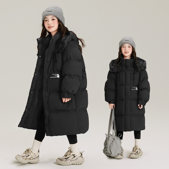 쪼꼬미샵 주니어 초등학생 해피 겨울 롱패딩