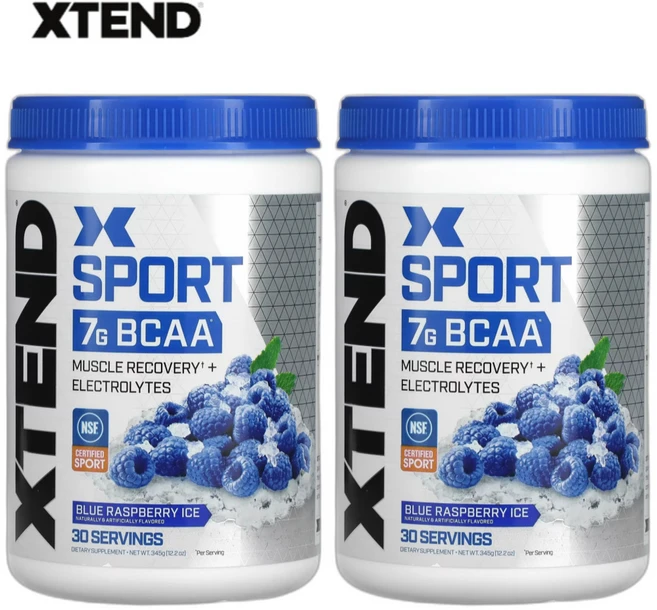 2통 익스텐드 스포츠 7G BCAA 이소 류신 베타인 누시페라 라즈베리 아이스 345g, 2개 - 쿠팡