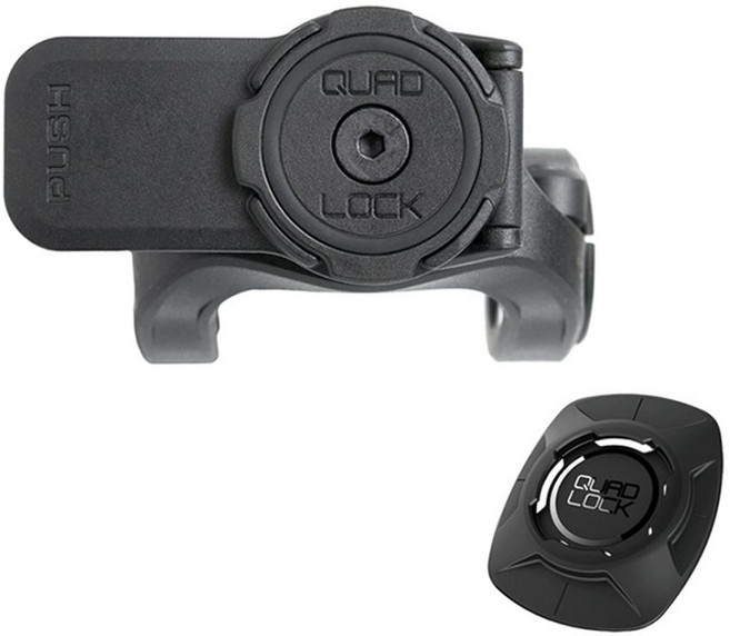 폰마운트 쿼드락 휴대폰거치대, 1개, 범용 베이스 어댑터가 있는 블랙