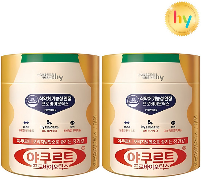 에치와이 야쿠르트 프로바이오틱스 유산균, 120g, 2개