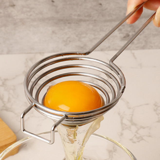 [연말특가] 로에나 스테인레스 계란 노른자분리기 계란 흰자 분리기, 1개