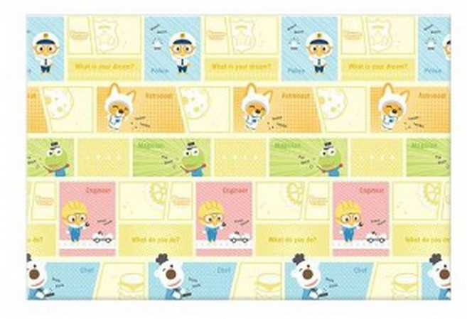 파크론 뽀로로 고급 발코니 매트 130X200cmX1.0T 보온성 냉습기 차단 쿠션 매트