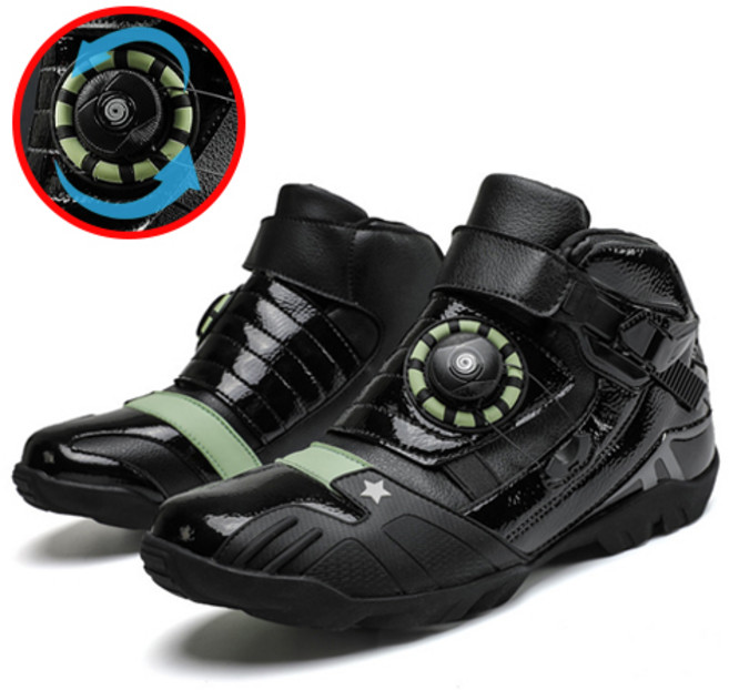 서브22 모토사이클 바이크부츠 다이얼 오토바이 슈즈, 블랙