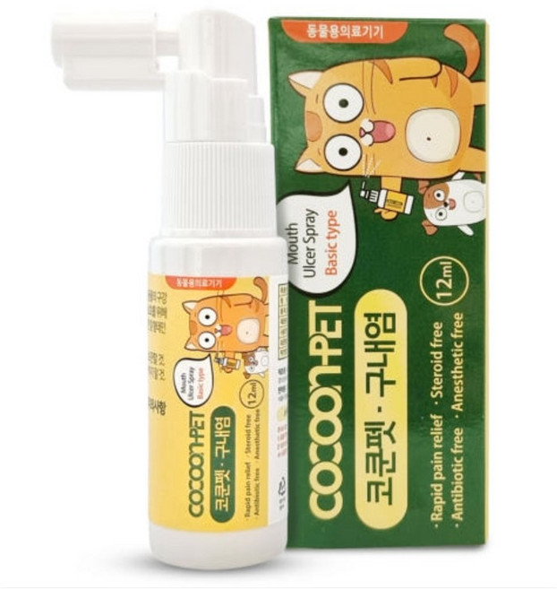 코쿤펫 반려동물 의료기 스프레이 롱타입, 구강/치석관리, 12ml, 1개