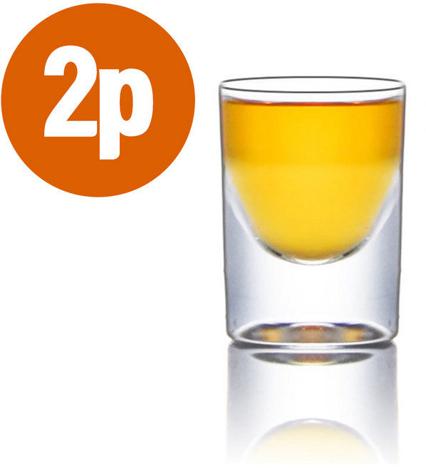 릴스베이 미니 유리술잔 알쓰 소주컵 한입 작은 맥주잔 스트레이트잔 고량주 위스키 원샷 술잔, 2개