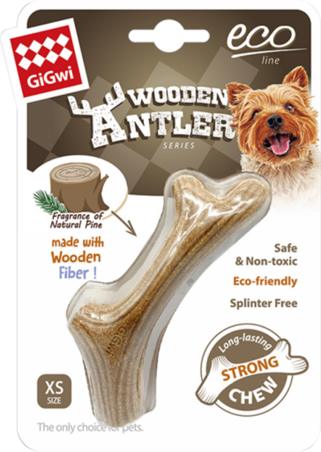 와일드독 기그위 도그츄 소형견 중형견 대형견 무독성 나무 강아지장난감 치석제거, 1개