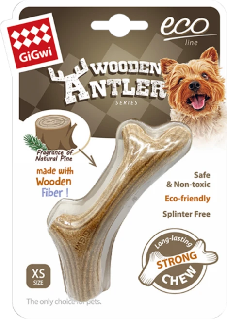 와일드독 기그위 도그츄 소형견 중형견 대형견 무독성 나무 강아지장난감 치석제거, 1개 - 쿠팡