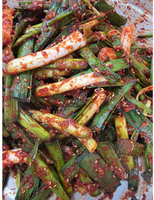 100%국내산재료로 만든 목포소문난 전라도 풋마늘김치 1kg, 1개