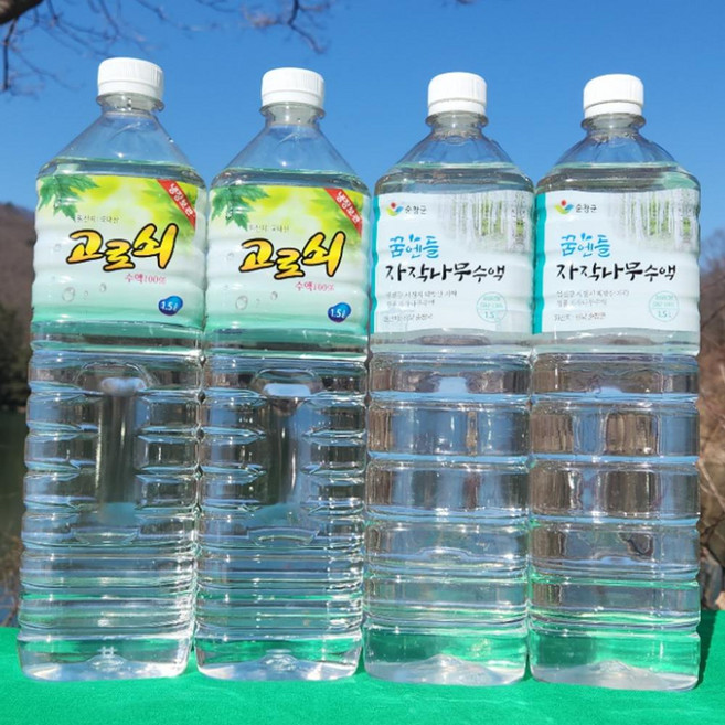 국내산 100% 고로쇠나무 수액 1L 6병