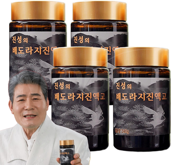 [TV홈쇼핑정품 인포벨]진한 농축액 대용량 진성의 배도라지 진액고 수제 전통방식 도라지청 액상차 건강차, 4개, 240g