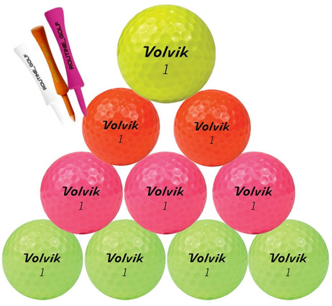 브릭샵 볼빅 유광 컬러 특a+급 로스트볼 골프공 골프티 NO해저드, 혼합컬러, 1개, 30개입