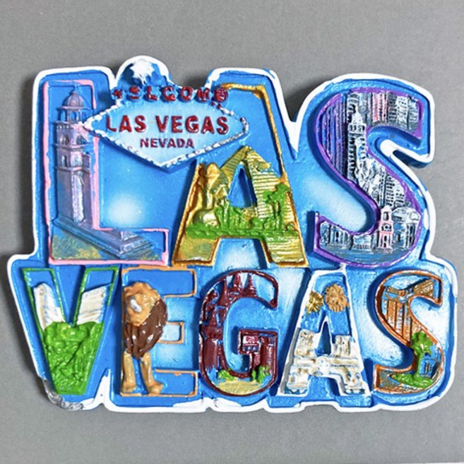 맛있는굿즈 호주 미국 하와이 뉴욕 괌 사이판 뉴질랜드 냉장고자석 마그넷 마그네틱 기념품, C미국59.라스베이거스