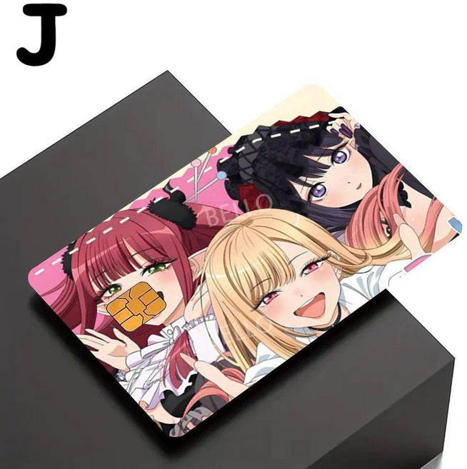 그비스크돌 키타가와마린 카드스킨 카드케이스 스티커 리폼 신용카드, Small chip, J