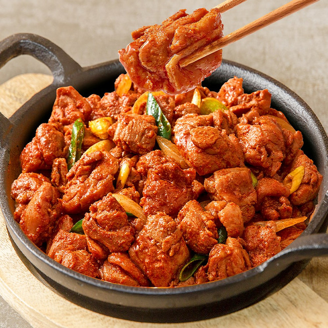 델리퀸 국내산 닭다리살 춘천닭갈비(냉동), 2개, 500g