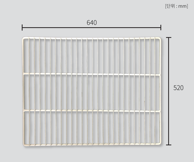 유니크 업소용 냉장고 6자 냉동냉장 선반(W640*H520) 고리포함