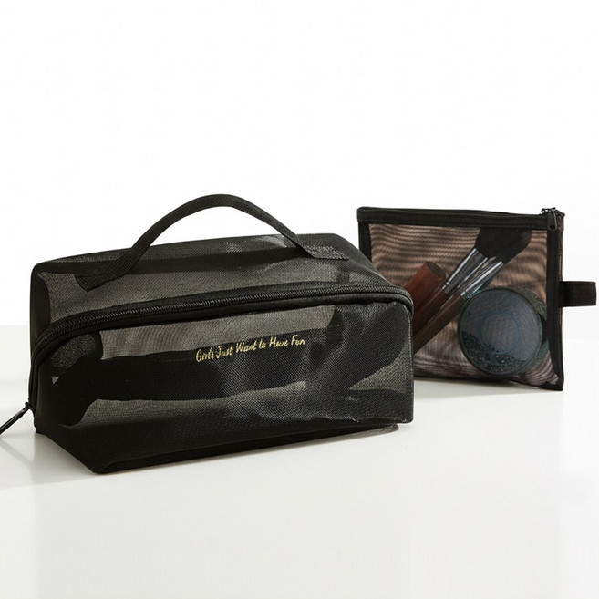메쉬 여행용 세면 파우치 세트 트래블 세면도구 속옷파우치
