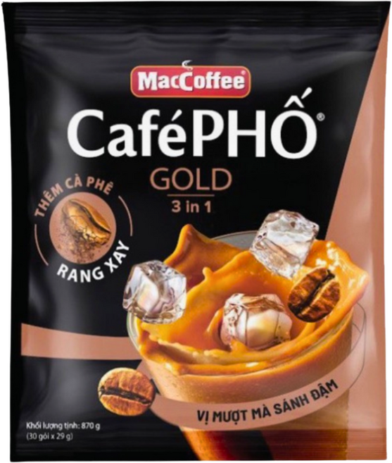 베트남 카페포 골드 맥커피 인스턴트 밀크 커피, 1개, 30개입, 29g