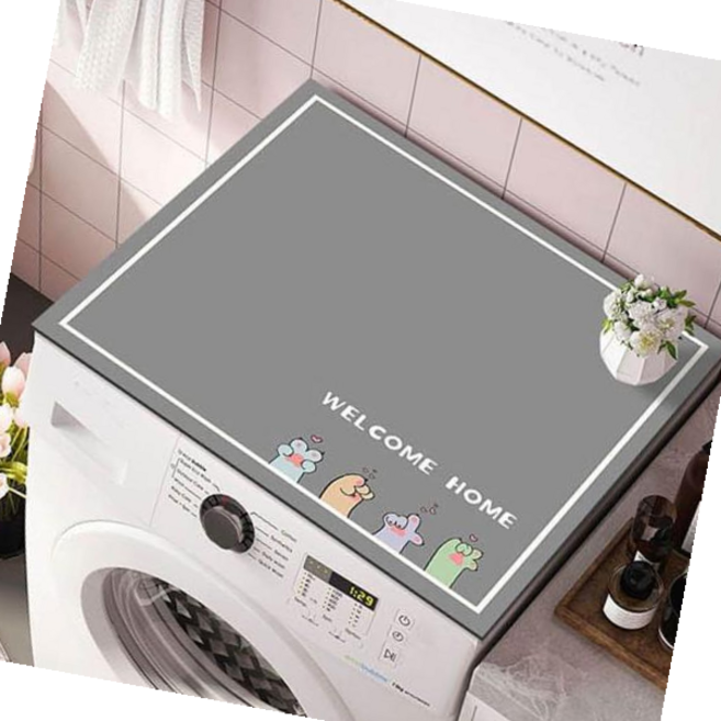 인테리어매트 세탁기 건조기 표면 노화방지 등 다용도인테리어 매트, 블랙화이트