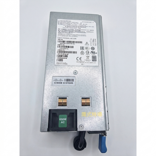 CISCO NxA-PAC650W-PE V02 650W AC 電源供應器, 1個, NXA-PAC-650W-PE V02