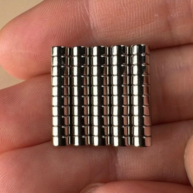D4*2T 네오디움 원형자석 ND 지름4mm x 두께2mm [니즈], 50개