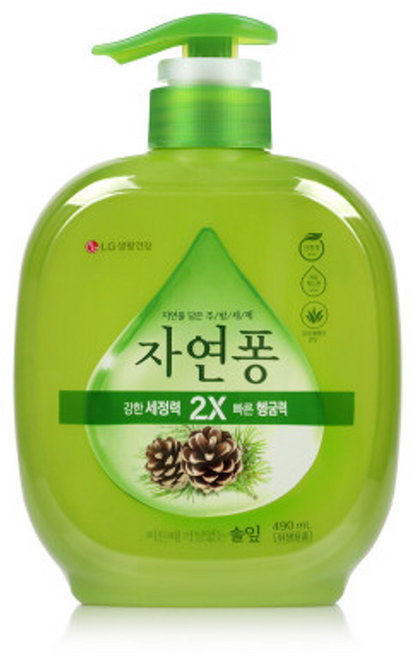 자연퐁 주방세제 솔잎, 500ml, 1개