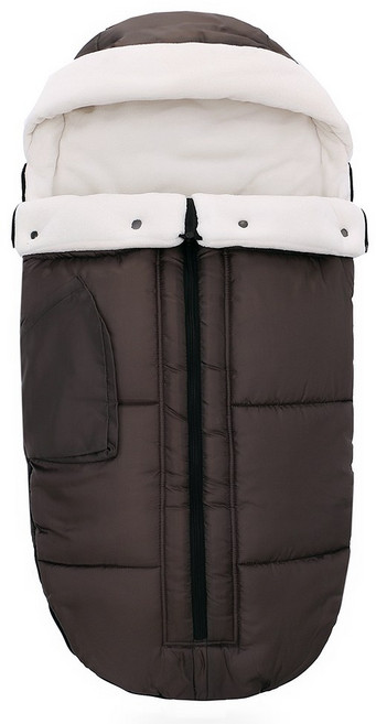 미라클 베이비 육아 보온 유모차 외출용 침낭, 갈색, 1개