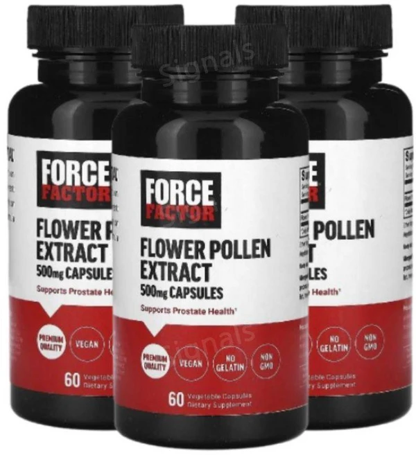 ForceFactor FlowerPollen 꽃가루추출물 500mg 60캡슐 3개 - 쿠팡