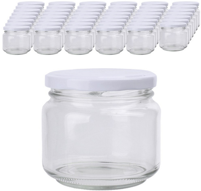 가인글로벌 고추장500 유리병 러그캡 화이트, 48개, 400ml