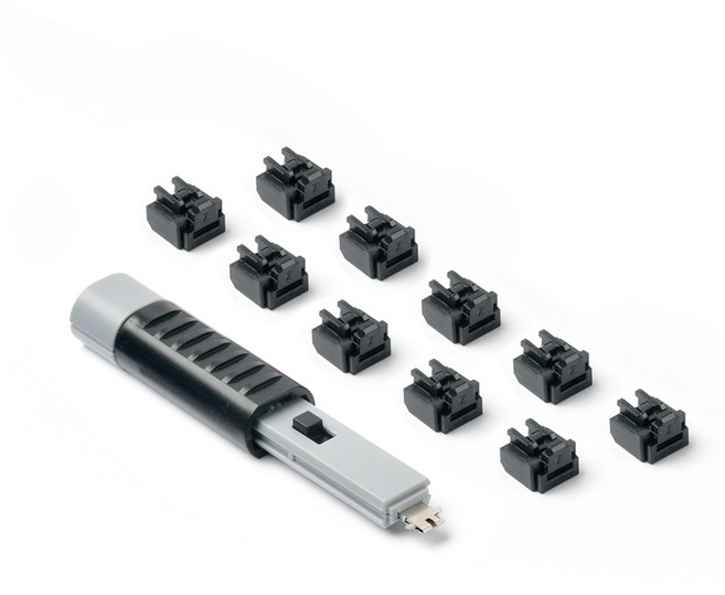 스마트키퍼 유일 국내 제조 랜포트락 10P + 락키 세트 RJ45 포트 보안 차단 잠금 장치 시스템 물리보안 NL03PK, 1개