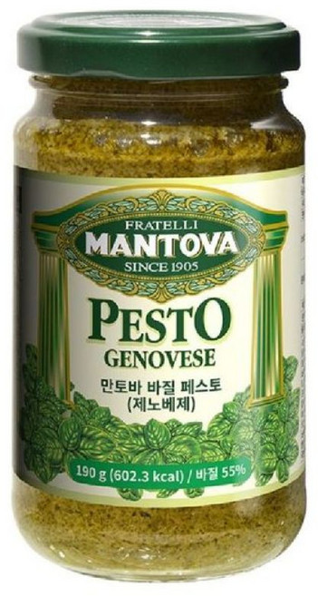 만토바 바질 페스토 제노베제, 190g, 2개