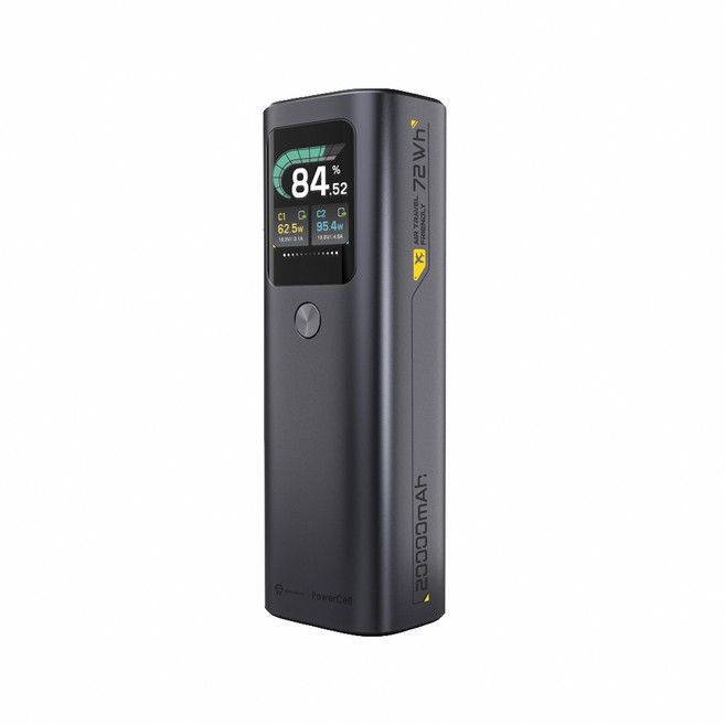 SAVEWO救世 旅能王 20000mAh 行動電源【Wh標示/3C認證】內建伸縮線 筆電充電, 太空黑, PC20K1