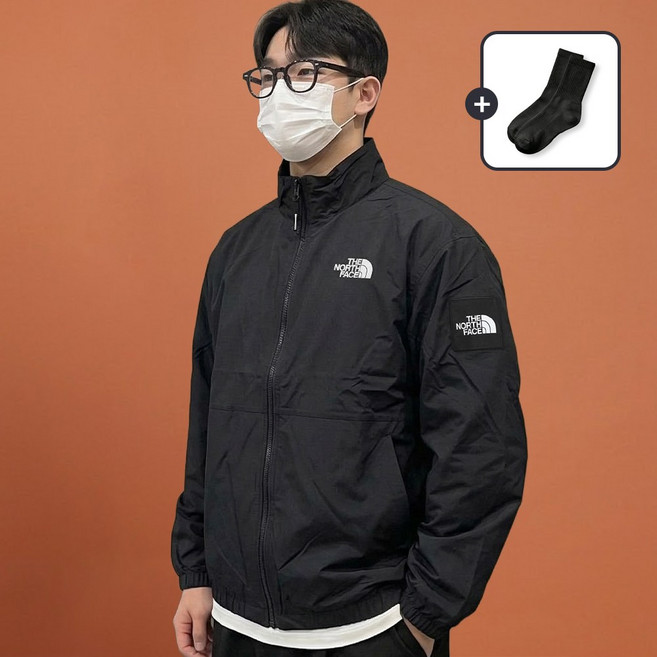 노스페이스 등산 바람막이 UL 빌란 WD 아웰 SS 경량 윈드 재킷 + 데일리 삭스 세트