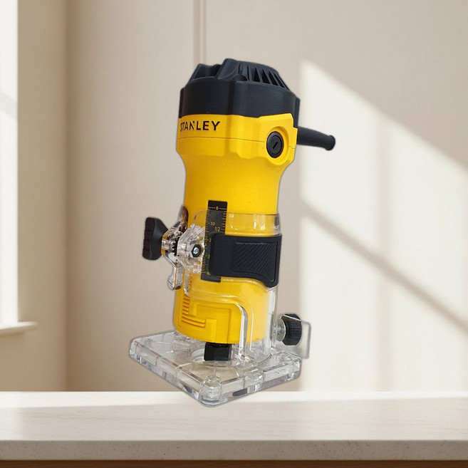 스탠리 550W ST55 전동 트리머 6mm 목공가공 홈파기 루터기 목공공구