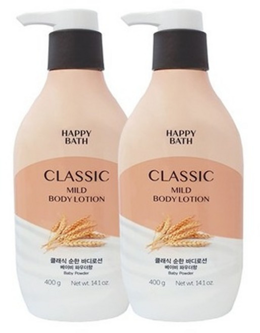 해피바스 클래식 순한 바디로션, 2개