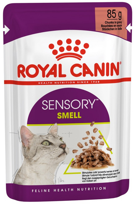 皇家 ROYAL CANIN SENSORY SMELL 貓濕糧餐包 85g 濃郁香氣配方, 1個, 濃郁香氣主食濕糧