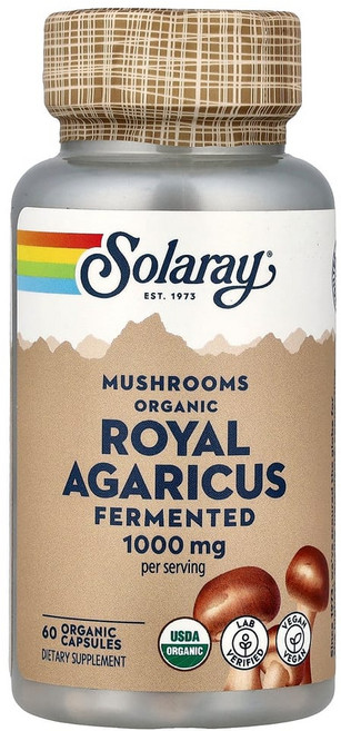 솔라레이 발효 로얄아가리쿠스 버섯 1000mg 캡슐 60정(캡슐 1정당 500mg), 1개