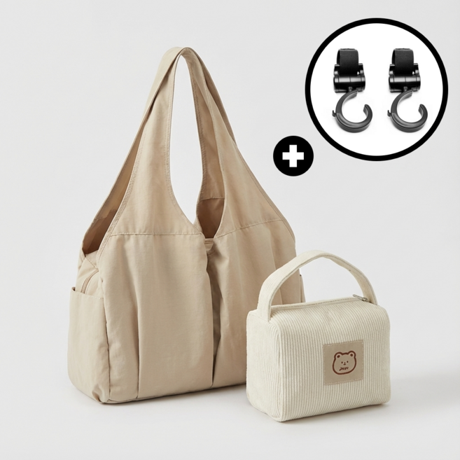 가벼운 만능 7포켓 아기 기저귀가방