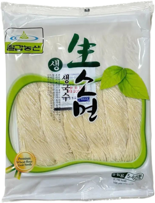 [칠갑농산] 생 국수 생 소면 1kg, 5개