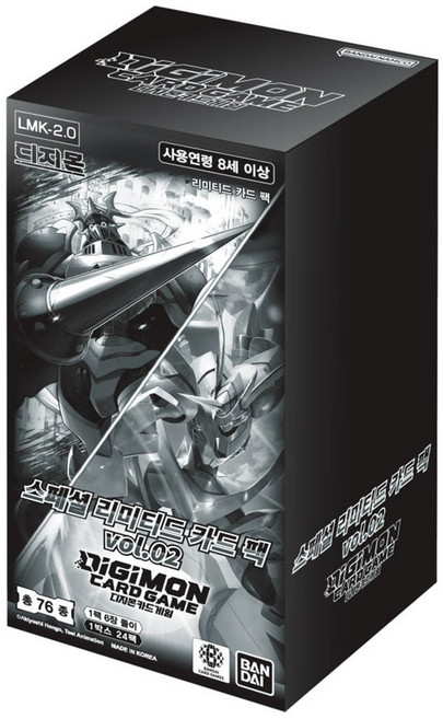 디지몬 카드게임 스페셜 리미티드 카드팩 vol.02 1박스 LMK-2.0 2편, 1개, 2탄
