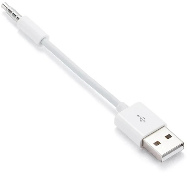 Ipod SHUFFLE 데이터 케이블 USB Mp3 충전 3 4 5 6 7세대 와이어와 호환 가능, 01 하얀색
