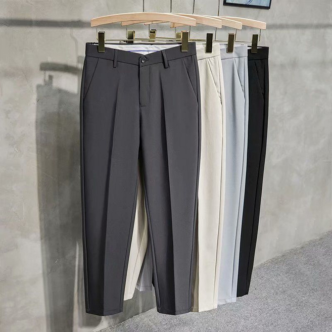 남성 가을 겨울 스판 슬랙스 정장바지 구김없는 남자 팬츠 빅사이즈 HF