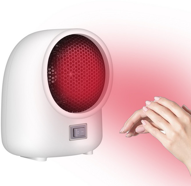 저전력온풍기 소형 미니 휴대용 가정용 캠핑용 전기히터 2초 속열 손과 발을 따뜻하게 하는 기기, 하얀색