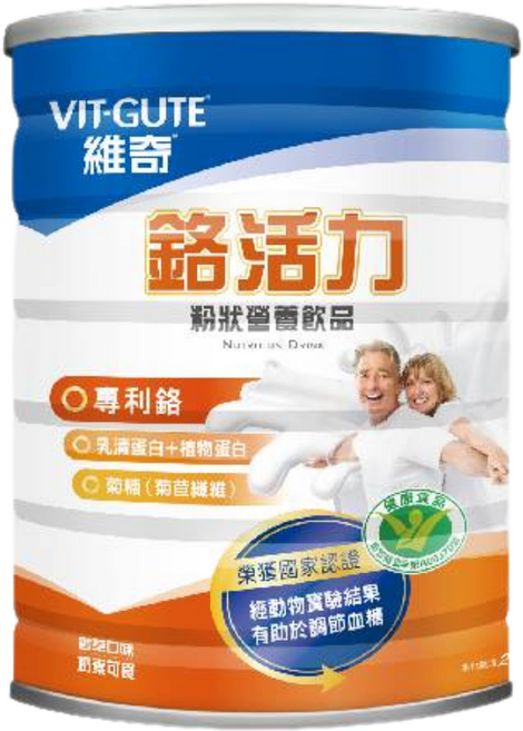 維奇 鉻活力粉狀營養飲品 (衛部健食字第A00370號) 糖尿病專用奶粉, 1個, 900ml